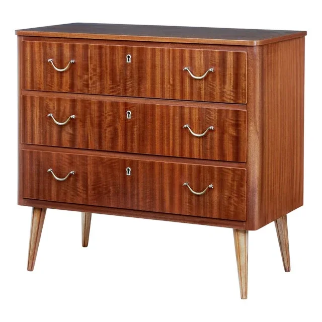 Mid 20th Century Danish Small Teak Chest of Drawers, 1960s