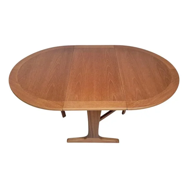 Mid-Century Vintage Teak Coffee Table Drop Leaf Occasional Table from Nathan, 1970s