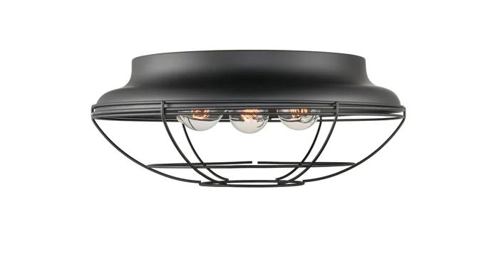 Millennium Lighting 3 Light 17″ Wide Outdoor Flush Mount Bowl Ceiling Fixture