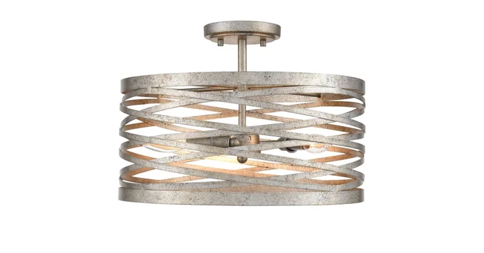 Millennium Lighting Annata 3 Light 16″ Wide Semi-Flush Drum Ceiling Fixture