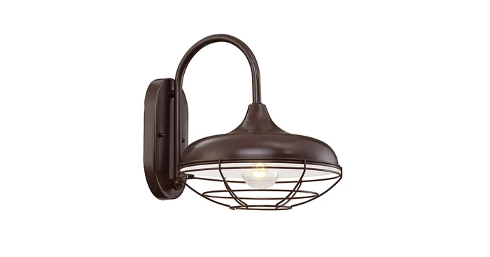 Millennium Lighting RLM Single Light 11″ Tall Outdoor Wall Sconce with Wire Guard