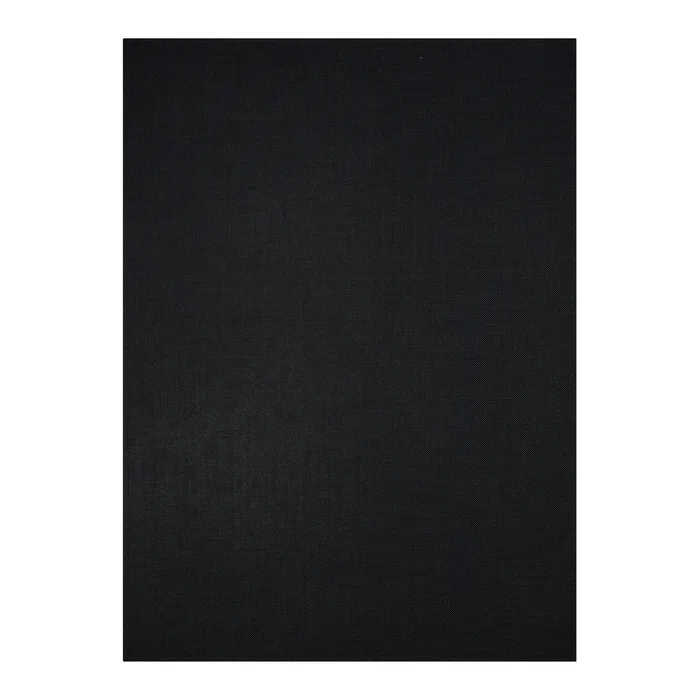 Mini Basketweave Black Rug