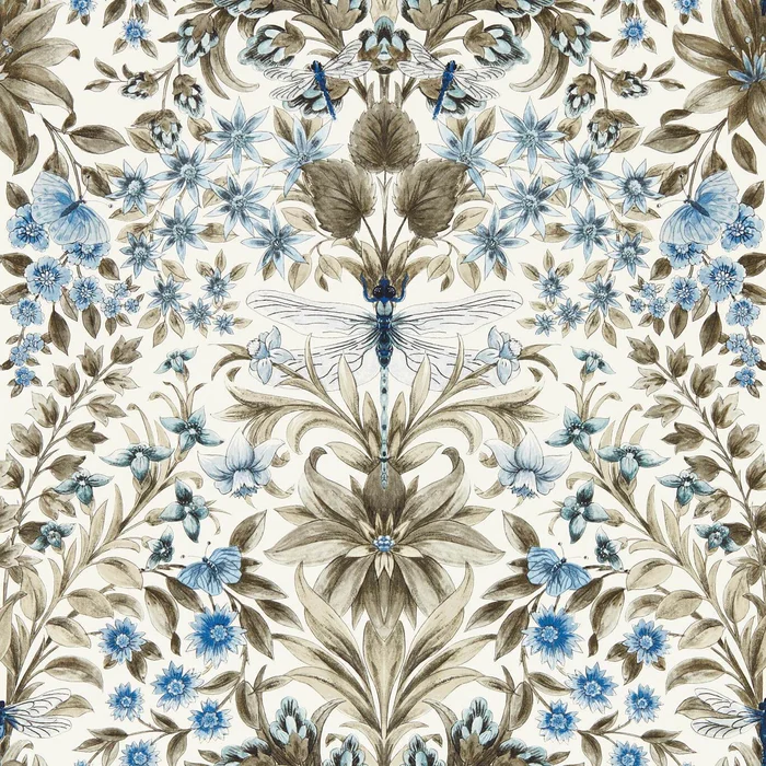 Mirabell Wallpaper – Denim – Clarke & Clarke