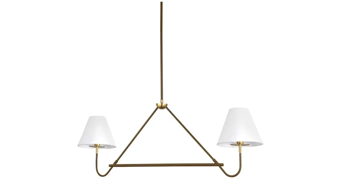 Mitzi Polly 2 Light 54″ Wide Linear Chandelier