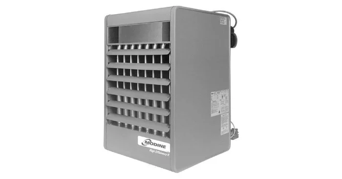 Modine 150,000 BTU – Power Vented Propeller Liquid Propane Unit Heater – Aluminized Steel Heat Exchanger – 83% Thermal Efficiency