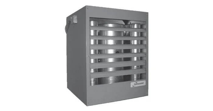 Modine 231,000 BTU – Chimney Vented Propeller Driven Oil Unit Heater – Aluminized Steel Heat Exchanger – 80% Thermal Efficiency