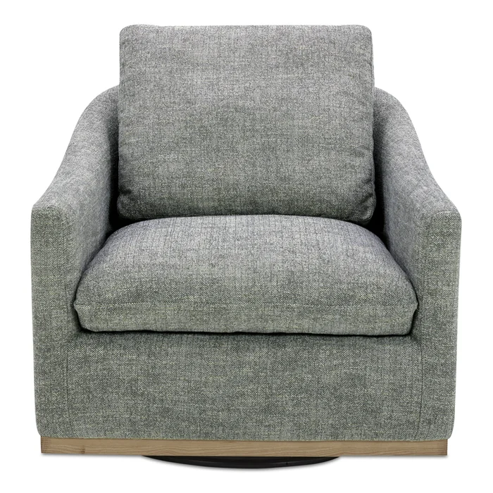 Moe’s Home Collection Linden Swivel Chair Slated Moss