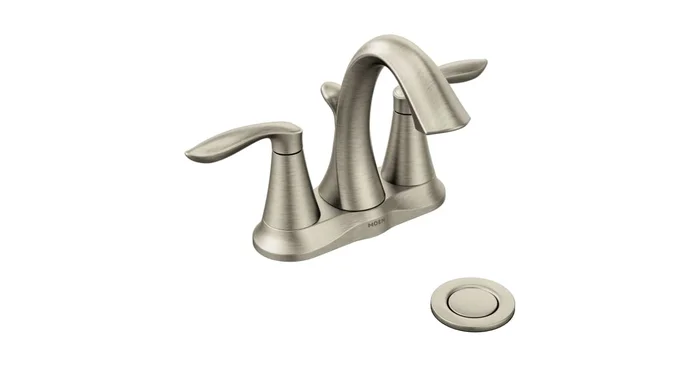 Moen Eva 1.2 GPM Centerset Bathroom Faucet (Valve Included)