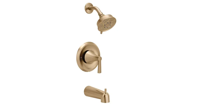 Moen Jase Tub and Shower Trim Package with 1.75 GPM Multi Function Shower Head