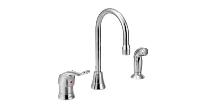 Moen M-DURA Commercial Kitchen Faucet – Includes Side Spray