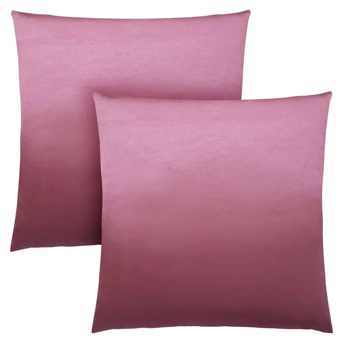 Monarch Specialties – Pillows, (Set of 2) 18 X 18 Square, Insert Included, Decorative Throw, Accent, Sofa, Couch, Bedroom, Polyester, Hypoallergenic, Pink, Modern – I-9339