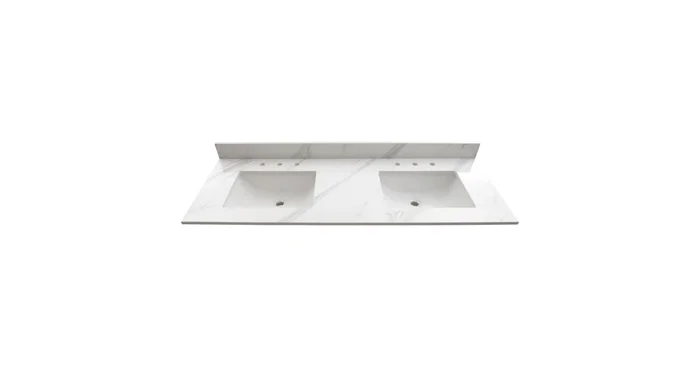 MSI 61″ Engineered Marble Vanity Top with Backsplash