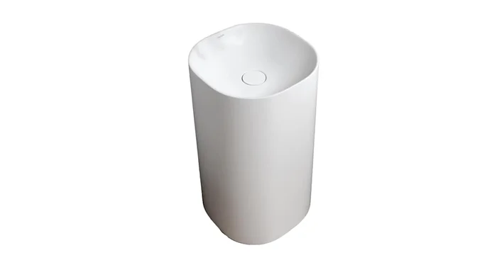 MTI Baths Acquabella Vars 18″ Specialty Stone Composite Pedestal Bathroom Sink