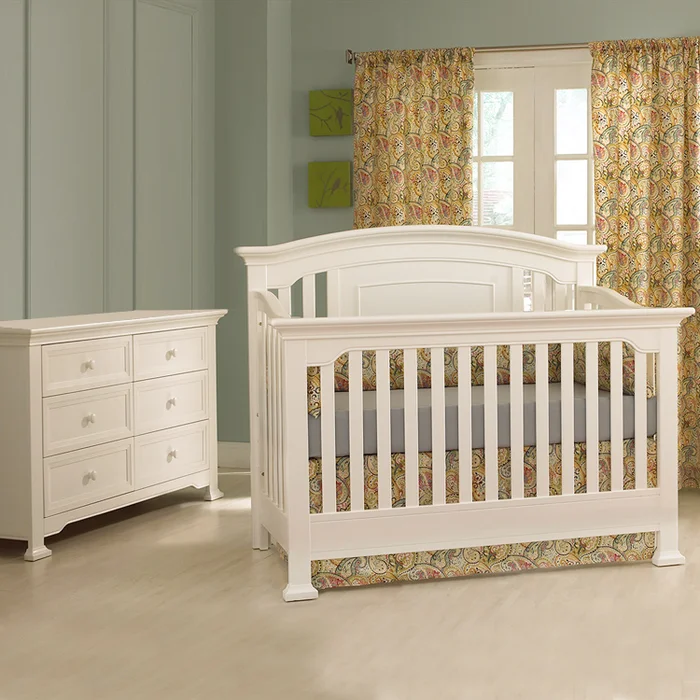 Munire Nursery Set – Medford Lifetime Crib and Double Dresser in White