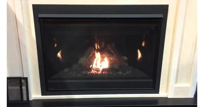 Napoleon 22,000 BTU Insert Direct Vent 46 Inch Wide Natural Gas Fireplace with Log Insert from the Ascent Collection