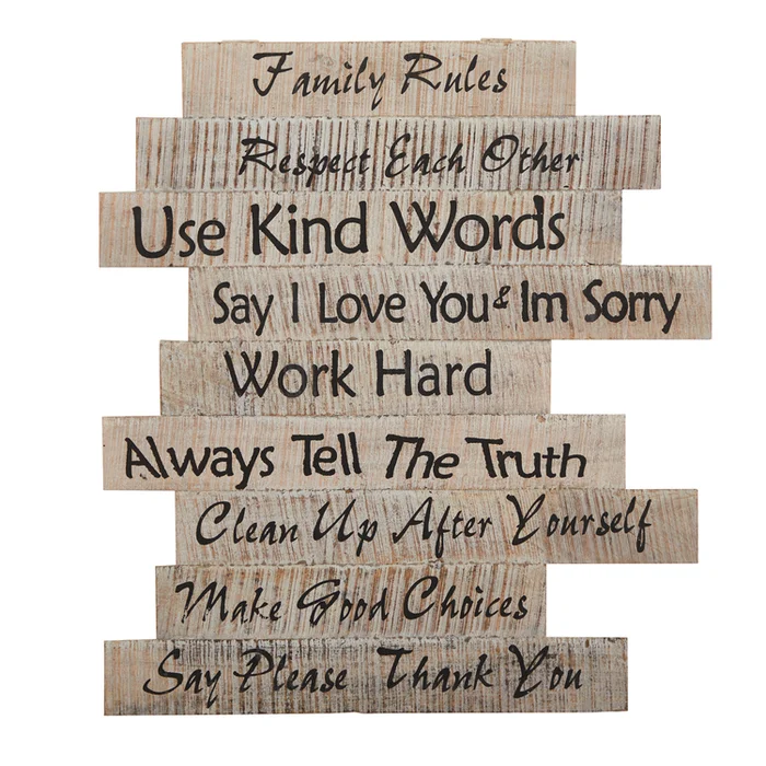 Nearly Natural 25in. Farmhouse Wood Inspirational Wall Art Decor
