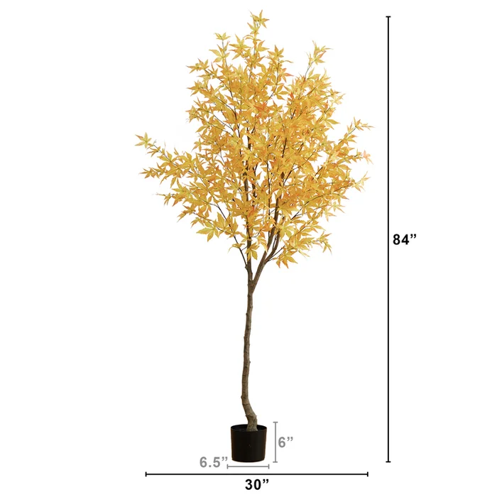 Nearly Natural 7ft. Autumn Maple Artificial Fall Tree