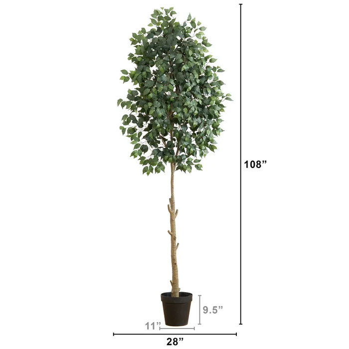 Nearly Natural 9ft. Artificial Ficus Tree