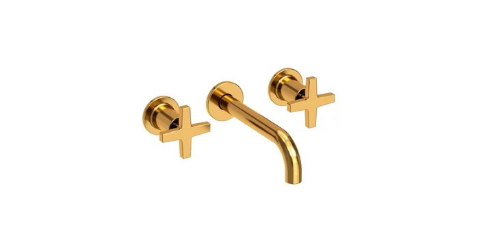 Newport Brass Dorrance 1.2 GPM Wall Mounted Widespread Bathroom Faucet with Cross Handles