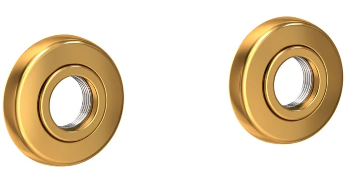 Newport Brass East Linear Grab Bar Decorative Rings and Mounting Kit
