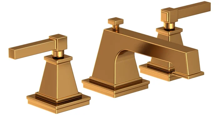 Newport Brass Malvina 1.2 GPM Widespread Bathroom Faucet with Pop-Up Drain Assembly with Lever Handles