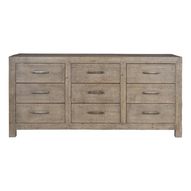 Nine Drawer Reclaimed Elm Dresser