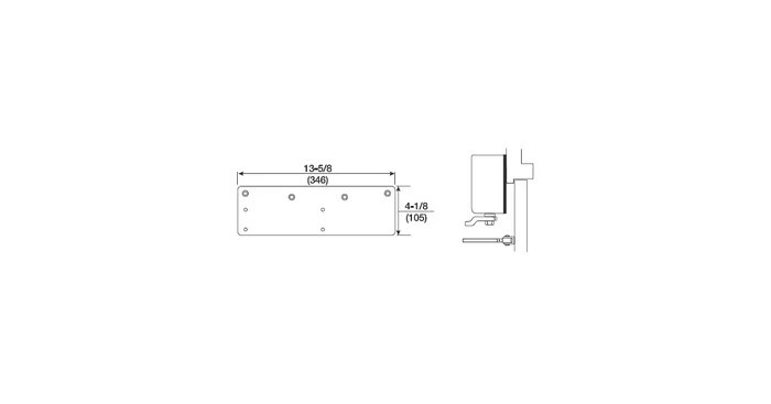 Norton 7700 Series Low Clearance Door Closer Drop Plate