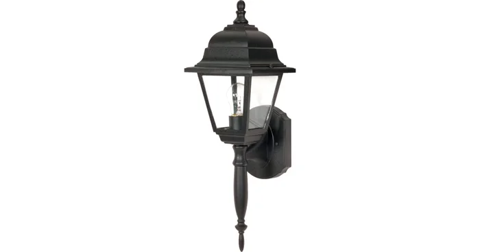 Nuvo Lighting Briton Single Light 18″ Tall Outdoor Wall Sconce with Clear Glass Shade