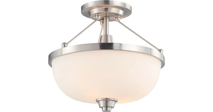 Nuvo Lighting Helium 2 Light 13-3/4″ Wide Semi-Flush Bowl Ceiling Fixture