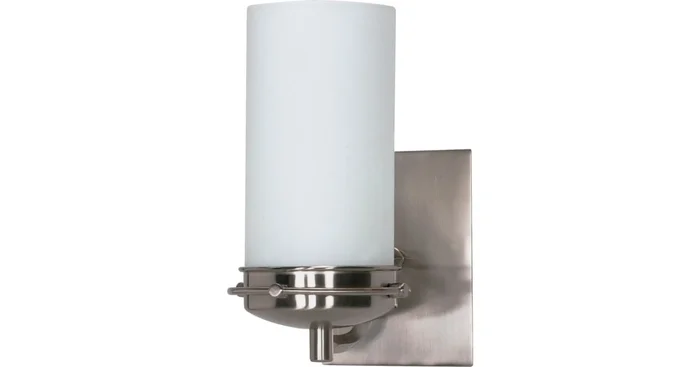 Nuvo Lighting Polaris Single Light 4-1/2″ Wide Bathroom Sconce with Frosted Glass Shade