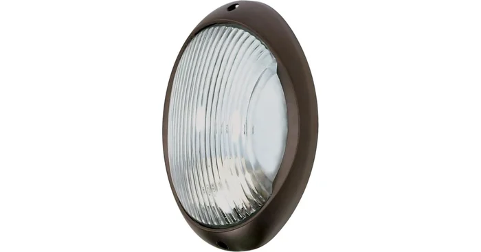 Nuvo Lighting Single Light 11″ Tall Outdoor Wall Sconce with Ribbed Glass Shade