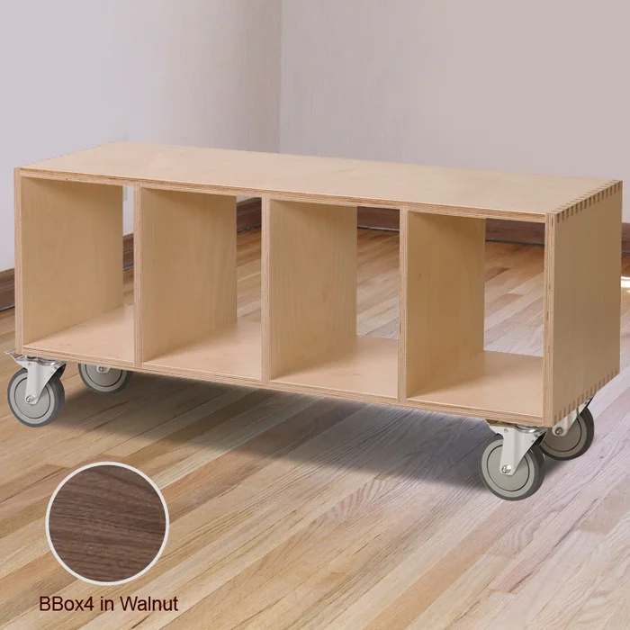 Offi BBox4 with Casters in Walnut