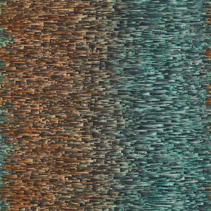 Ombre Wallpaper – Teal/Spice – Clarke & Clarke