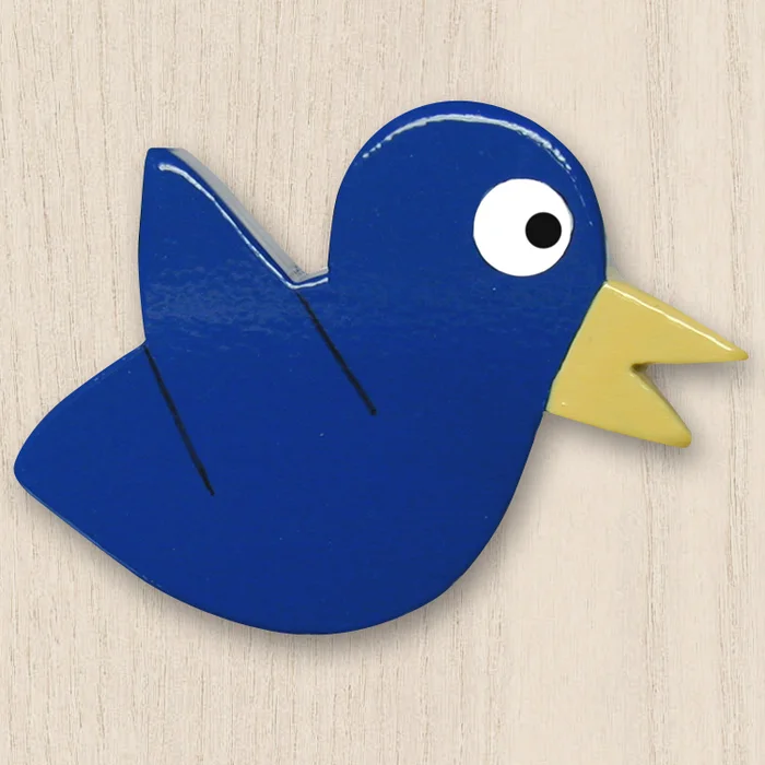 One World Kids Cardinal Chix Yellow Set of 4 Drawer Knobs
