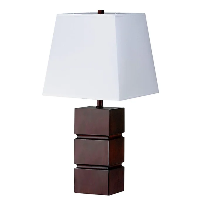 ORE International 27.5″ Table Lamp – Walnut Finish