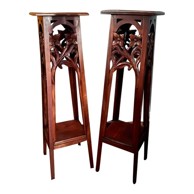 Pair of Early 19th Century Louis XV Provincial Style Plant Stands