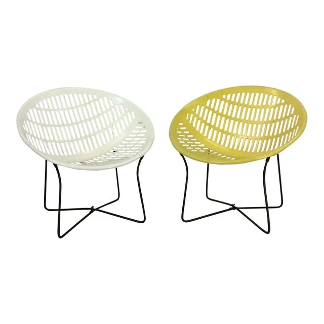 Pair of Vintage Solaire Patio Chairs by Fabiano & Panzini
