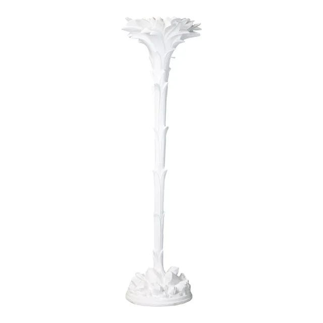 Palm Leaf Torchière or Floor Lamp in the Manner of Serge Roche