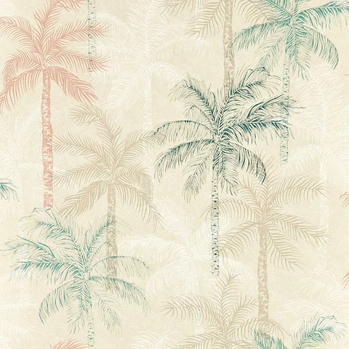 Palmyra Wallpaper – Mineral/Blush – Clarke & Clarke