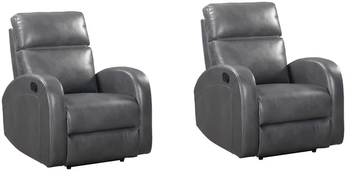 Parker Living – Devin – Pebble Grey Manual Recliner (Set of 2) – MDEV#812-2-PPGR