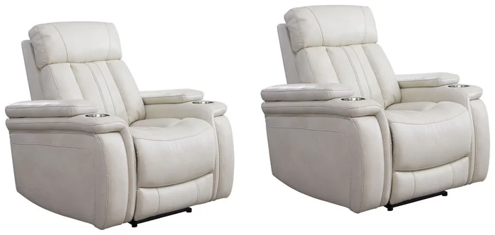 Parker Living – Royce – Fantom Ivory Power Recliner (Set of 2) – MROY#812PH-2-FNI