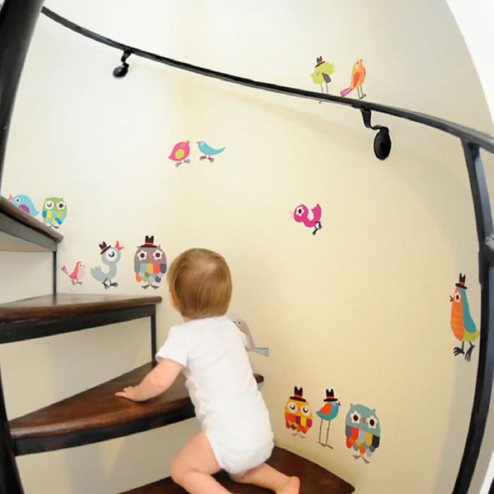 Pop and Lolli Tweetie Birdies Fabric Wall Decals