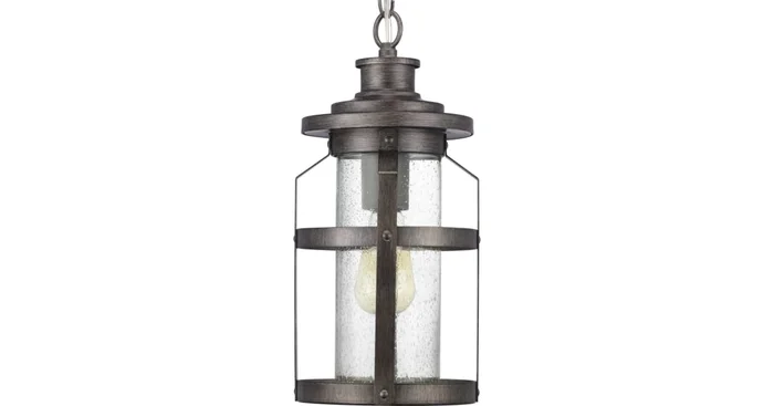 Progress Lighting Haslett Single Light 8″ Wide Outdoor Mini Pendant