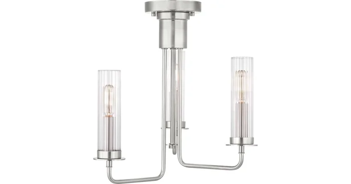 Progress Lighting Rainey 3 Light 18″ Wide Semi-Flush Ceiling Fixture or Chandelier