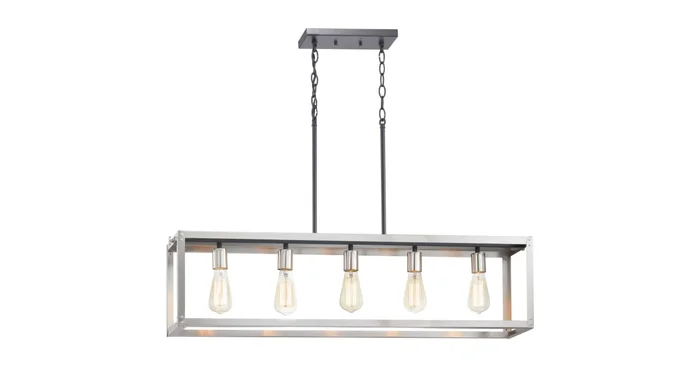 Progress Lighting Union Square 5 Light 38″ Wide Linear Chandelier