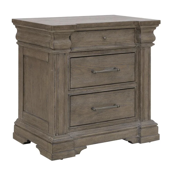 Pulaski – Madison Ridge Brown 3 Drawer Nightstand – P413140