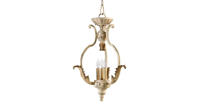 Quorum International 3 Light Up Lighting Foyer Pendant from the Florence Collection