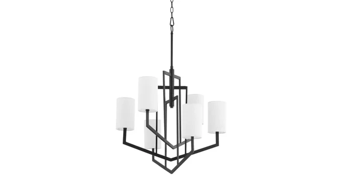 Quorum International Bolivar 6 Light 28″ Wide Chandelier