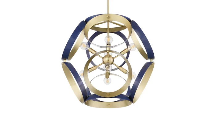 Quorum International Domain 8 Light 22″ Wide Pendant