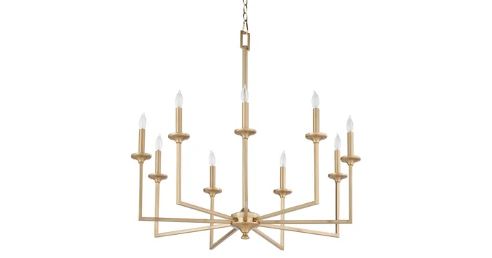 Quorum International Eldorado 9 Light 32″ Wide Taper Candle Style Chandelier